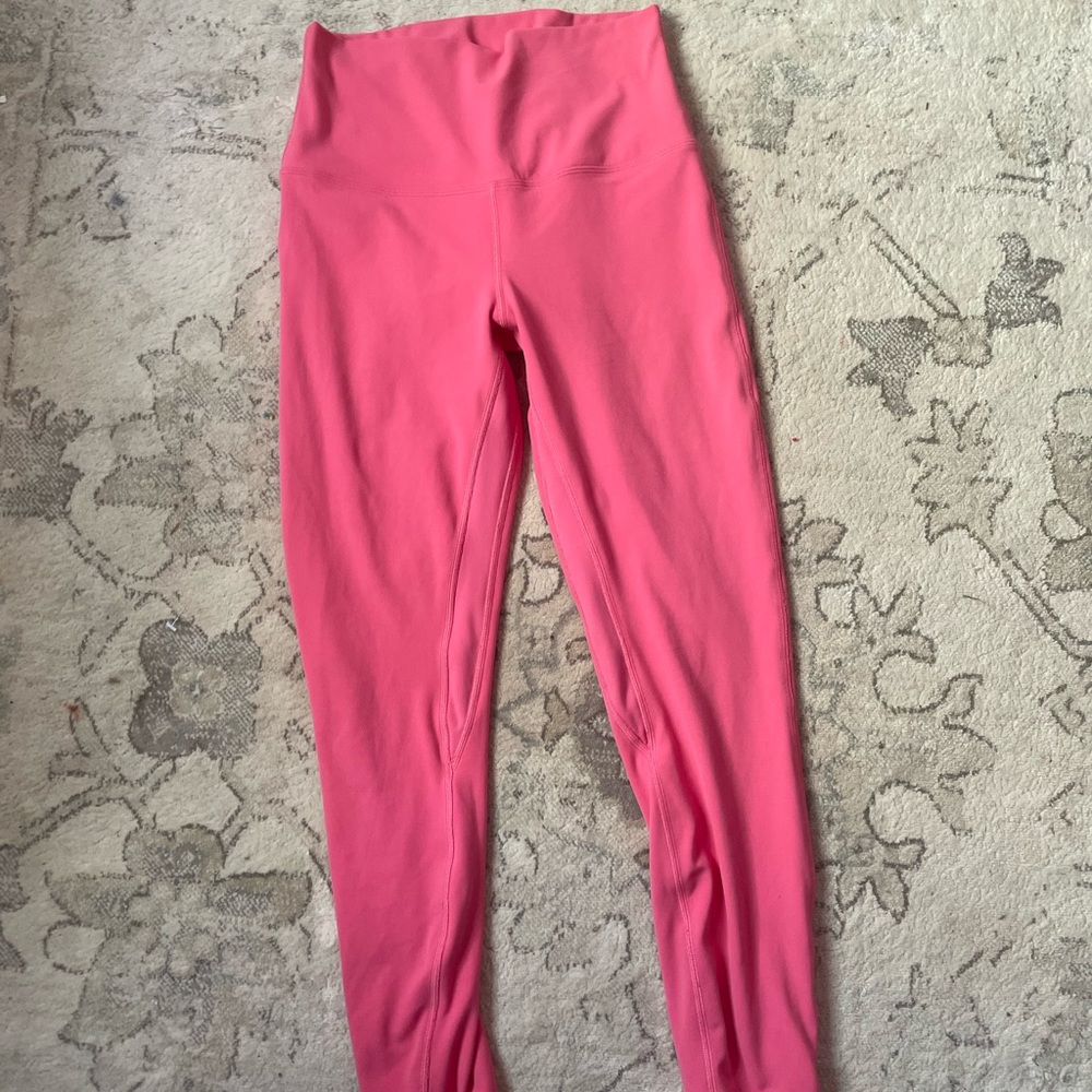 lululemon guava pink align leggings size 6
